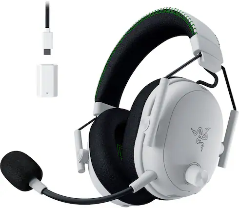 Front. Razer - BlackShark V3 Pro Wireless Over-the-Ear Gaming Headset for Xbox , PC, Mac, Playstation, Nintendo Switch, Smartphone - White.