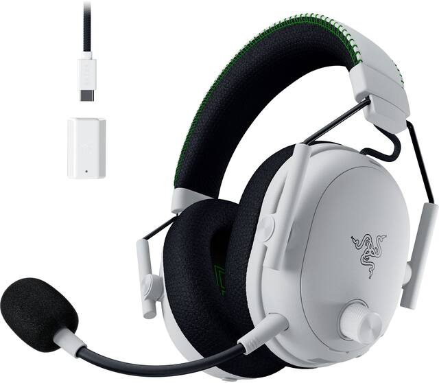 Razer - BlackShark V3 Pro ANC Wireless Over-the-Ear Gaming Headset for Xbox, PC, Mac, Playstation, Nintendo Switch, Smartphone - White
