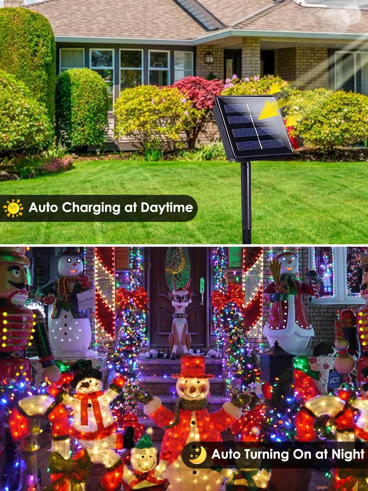 Auto Charging at Daytime  
Auto Turning On at Night