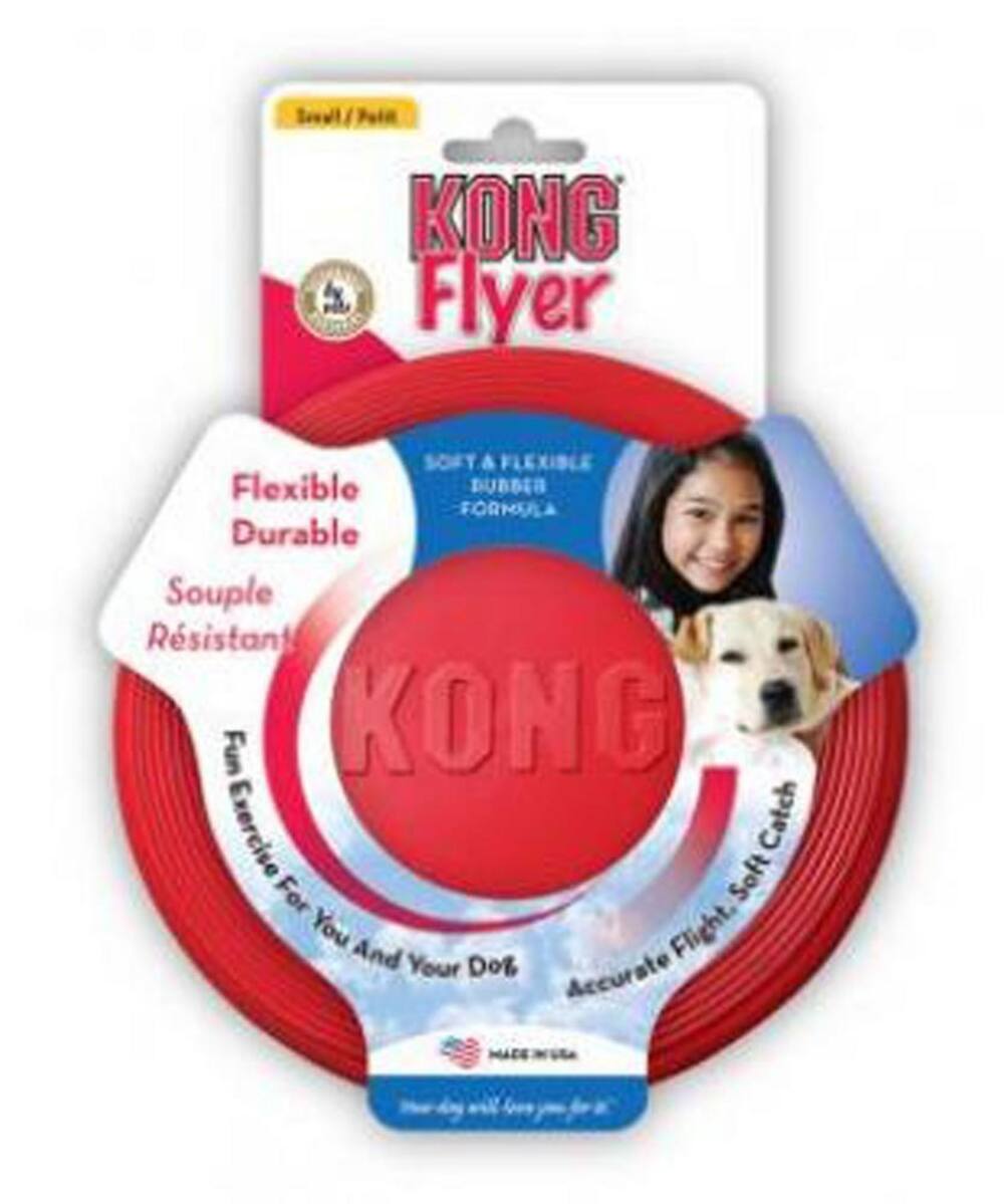 KONG Flyer  
SOFT & FLEXIBLE Flexible DUBBER FORMULA Durable Souple Résistant Fun KONG Exercise Catch For Soft You And Flight. Your DOB Accurate
