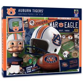 YouTheFan - Auburn Tigers 500-Piece Retro Series Puzzle - Multicolor