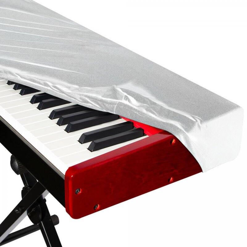 Alt View 1. On Stage Stands - OnStage 61-Key Keyboard Dust Cover, White (KDA7061W) - Black.
