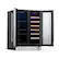 Alt View 16. NewAir - 24” Built-in Dual Zone 18 Bottle and 58 Can French Door Wine and Beverage Fridge with SplitShelf™ and Recessed Kickplate - Stainless steel.