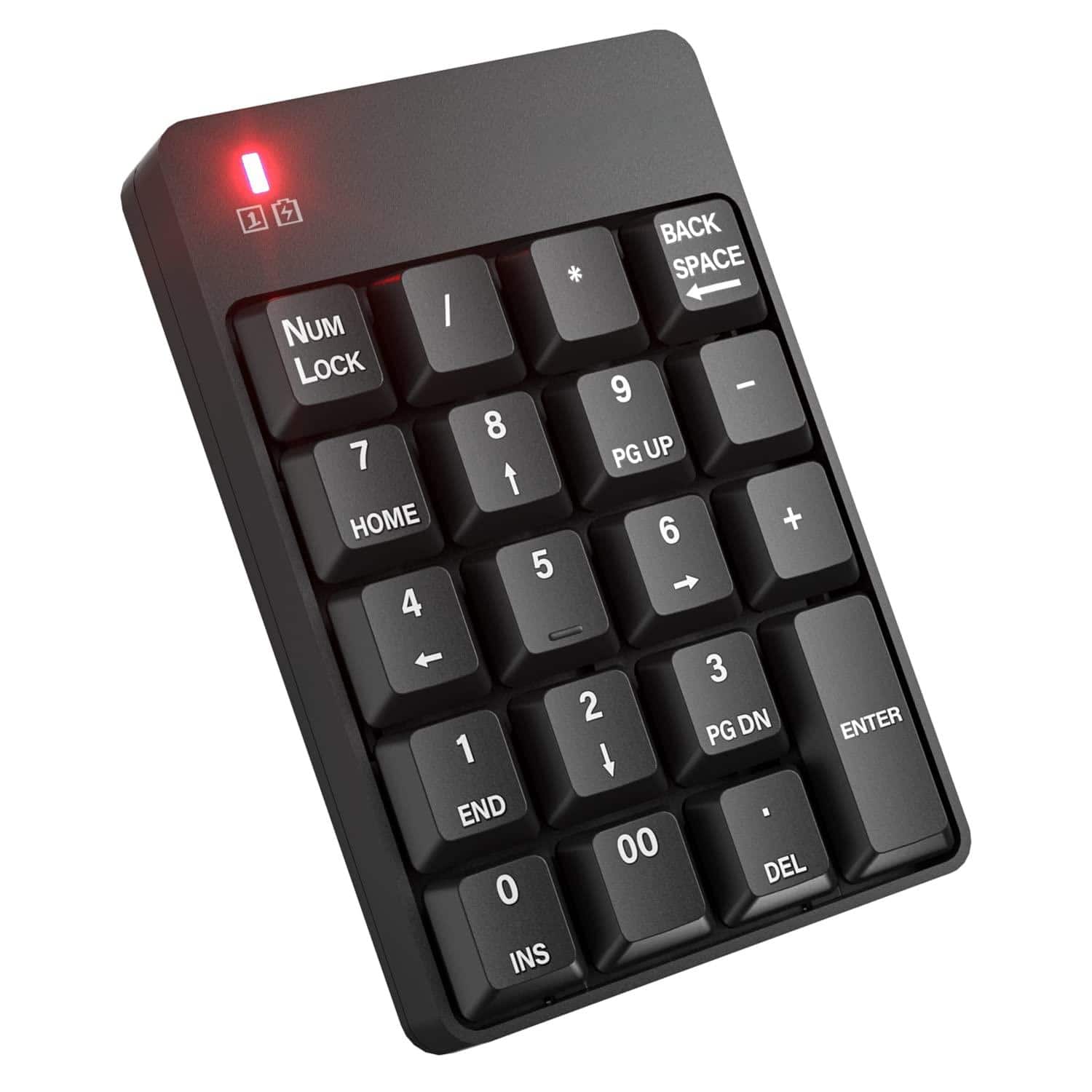 Comfort Essence - Wireless Number Pad - Numeric Keypad Silent Usb Keypads Portable Financial Accounting Numpad For - Kaypad Bluetooth Black