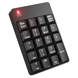 Comfort Essence - Wireless Number Pad - Numeric Keypad Silent Usb Keypads Portable Financial Accounting Numpad For - Kaypad Bluetooth Black