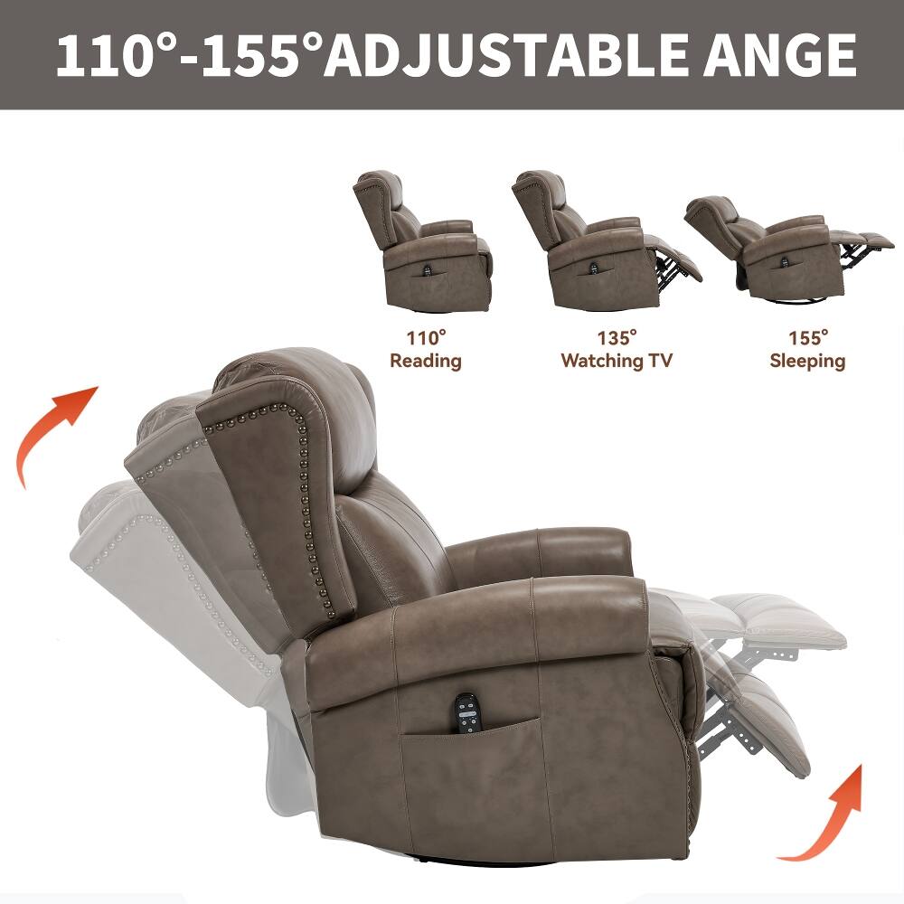 110°-155° Adjustable Angle

110° Reading
135° Watching TV
155° Sleeping
