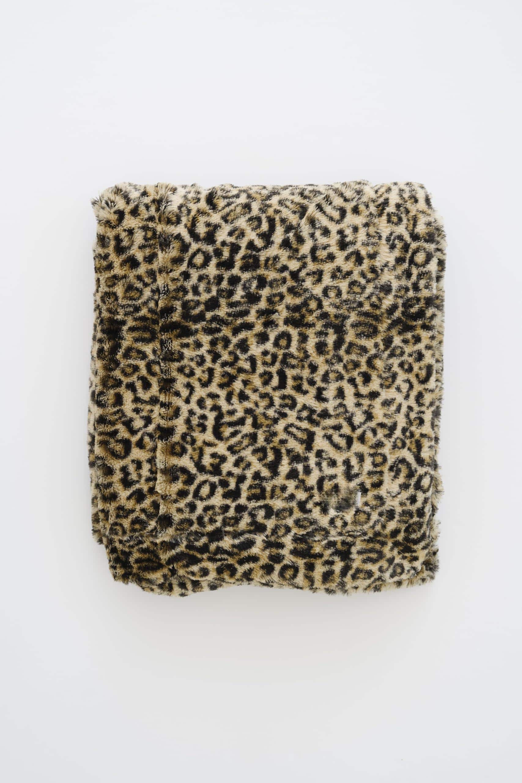 Alchemy Casas - Faux Throw Blanket Ultra Fluffy Inches Cozy Thick Warm For Bed Couch And Outdoor Use Adults - Classic Leopard Large 50" x 60"