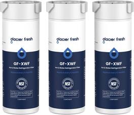 GLACIER FRESH - XWF Replacement for GE XWF Refrigerator Water Filter 3 Pack (Not XWFE)