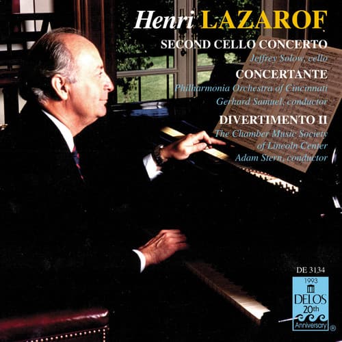 Henri Lazarof - Cello Concerto 2 / Concertante  - COMPACT DISCS