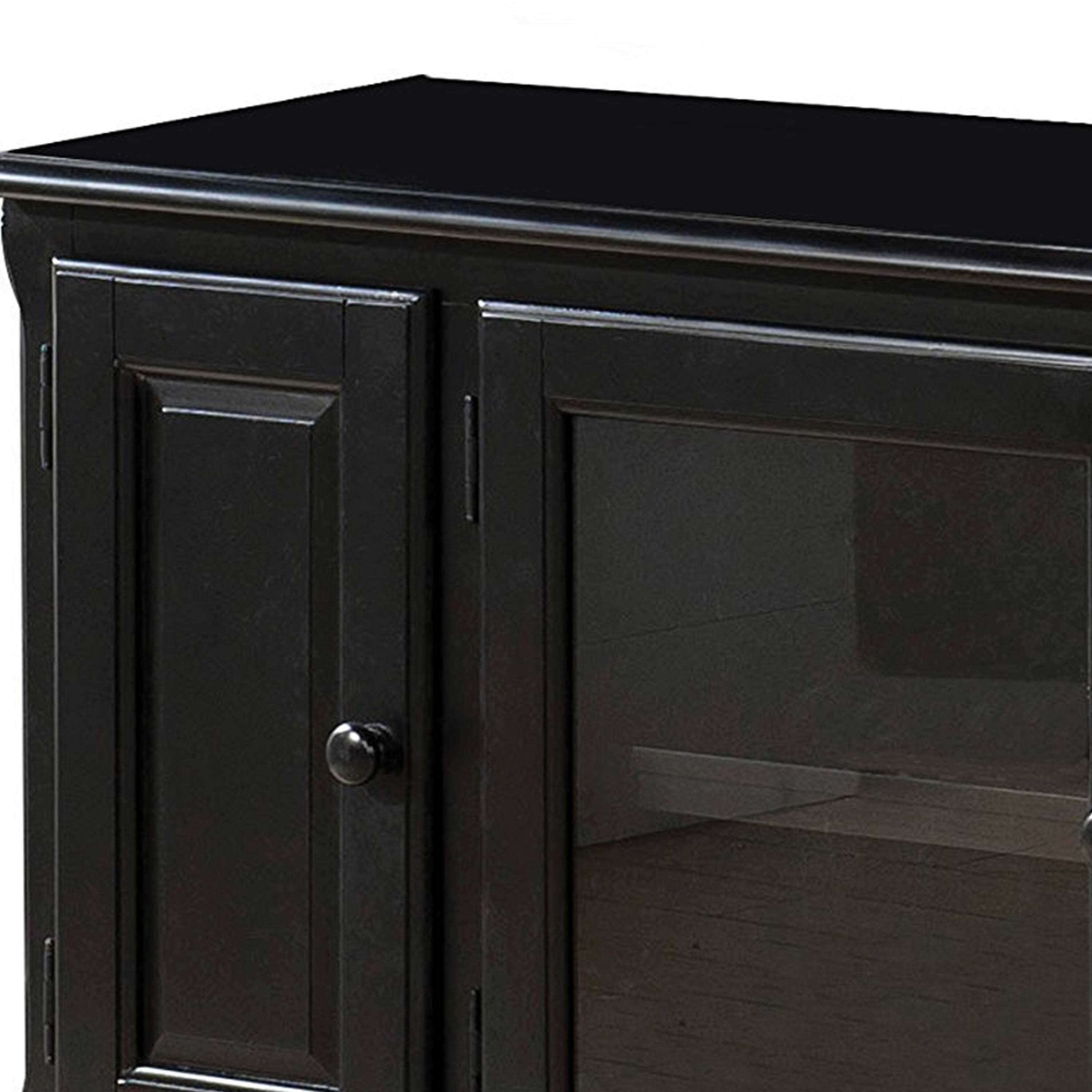 Alt View 1. Manhattan Lane - Smart Looking TV Stand, Black - Black.