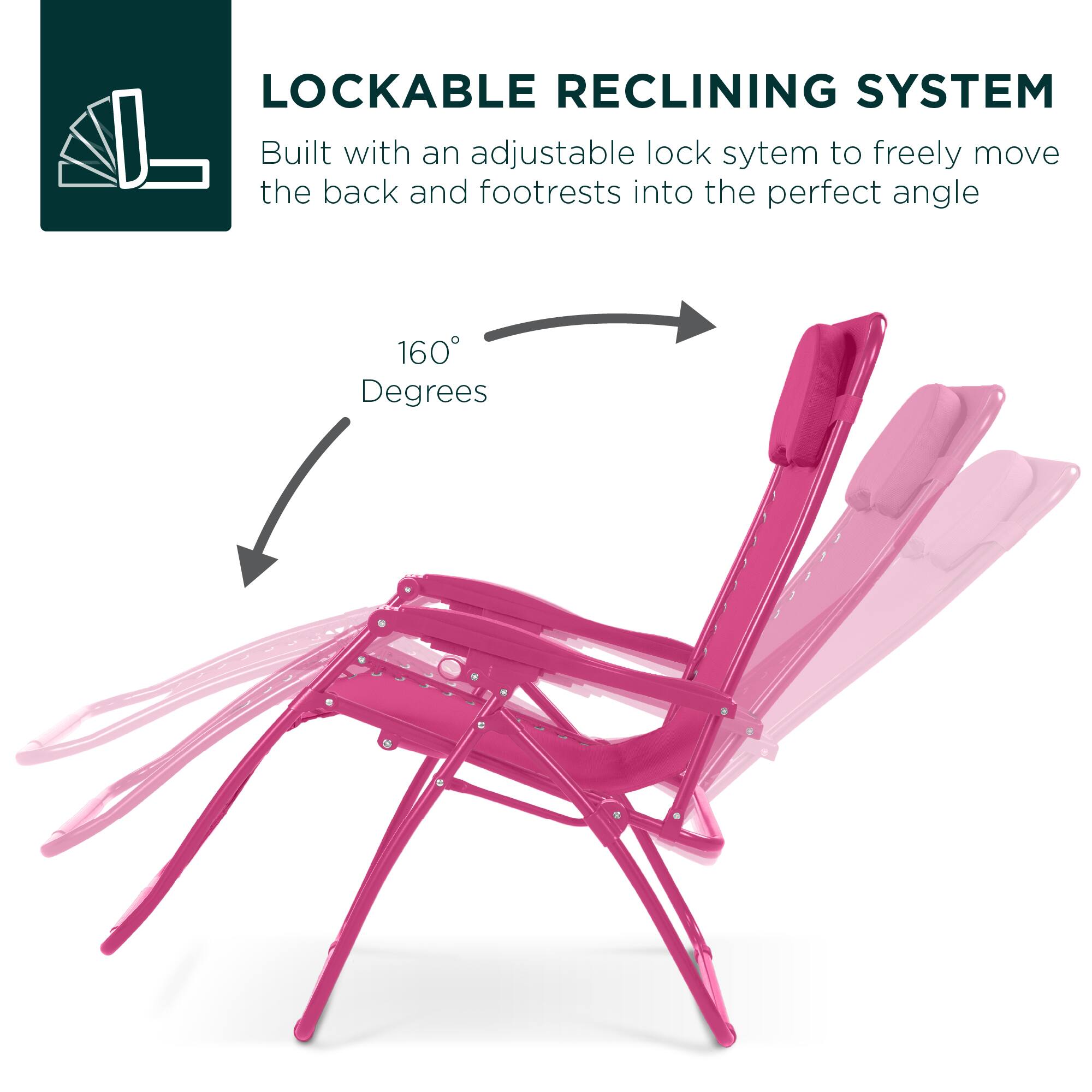 LOCKABLE RECLINING SYSTEM

Built with an adjustable lock system to freely move the back and footrests into the perfect angle. 160 Degrees.