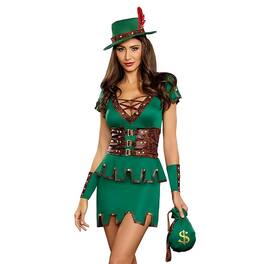 Dreamgirl - Robbin' Da Hood Women's Costume - X-Large - Green