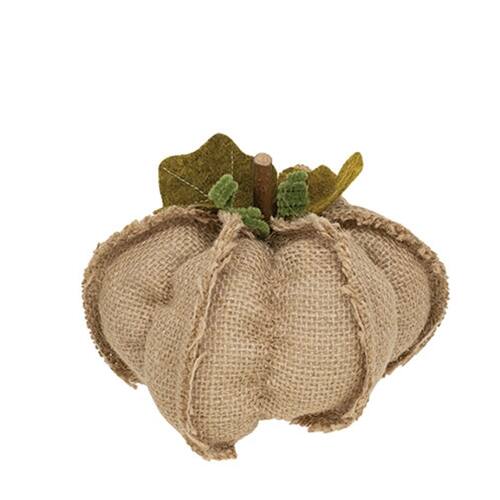 Back. BreeBe - *Small Burlap Pumpkin 3 Asstd. - Multi.