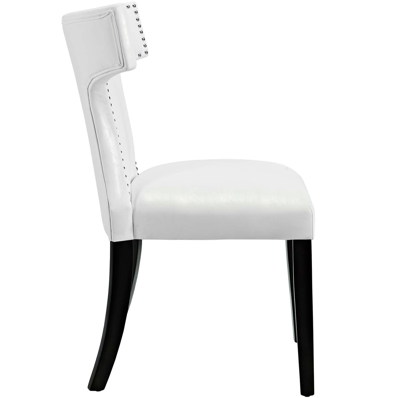 Back. Modway - Curve Vinyl Dining Chair Set of 2 by Modway - White.