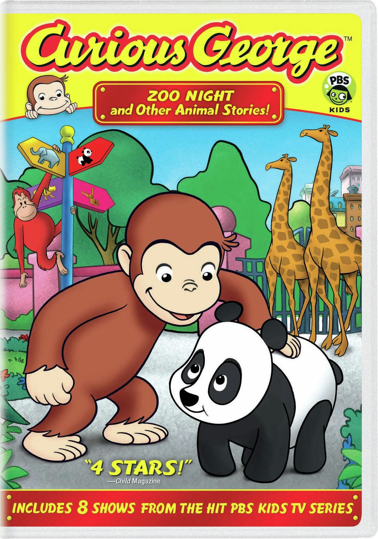 Front. Curious George: Zoo Night and Other Animal Stories (2007) [DVD].