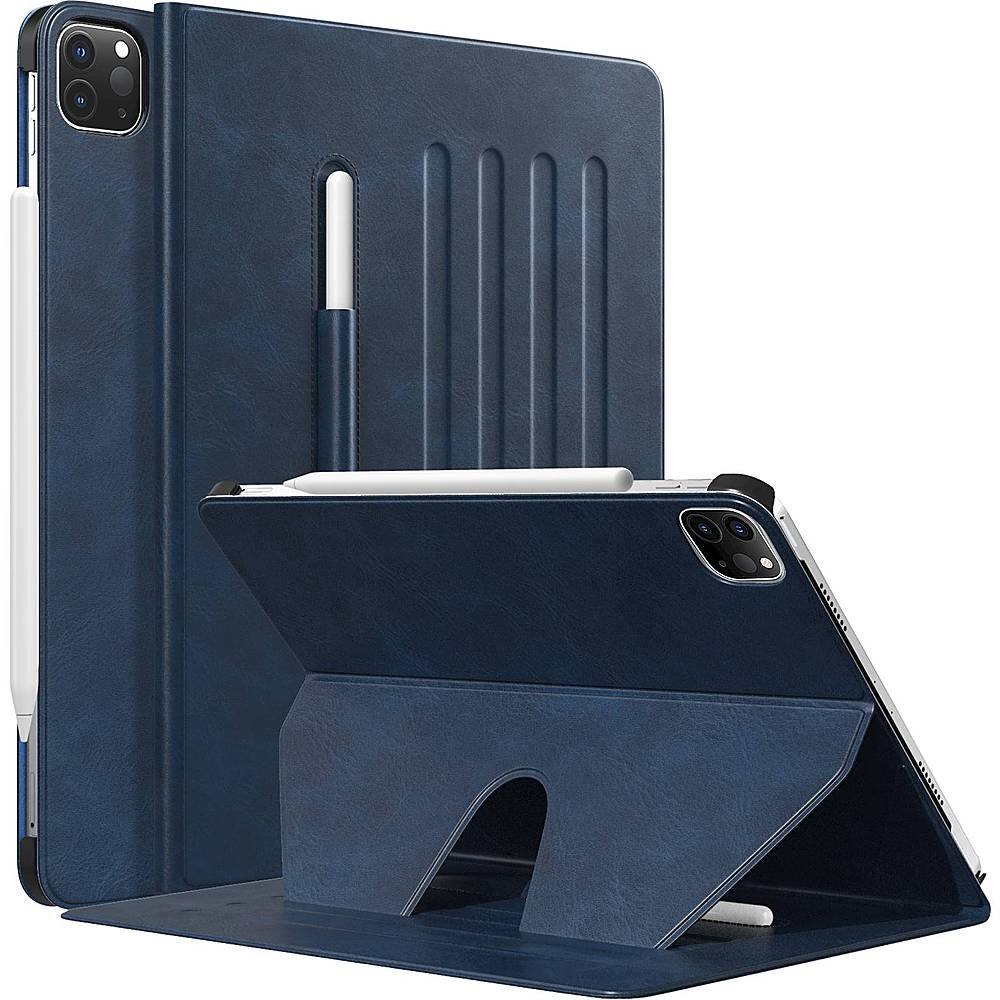 Alt View 11. SaharaCase - Indy Series Folio Case for Apple iPad Pro 12.9 (4th, 5th, and 6th Gen 2020-2022), iPad Air 13" (2024) - Navy.