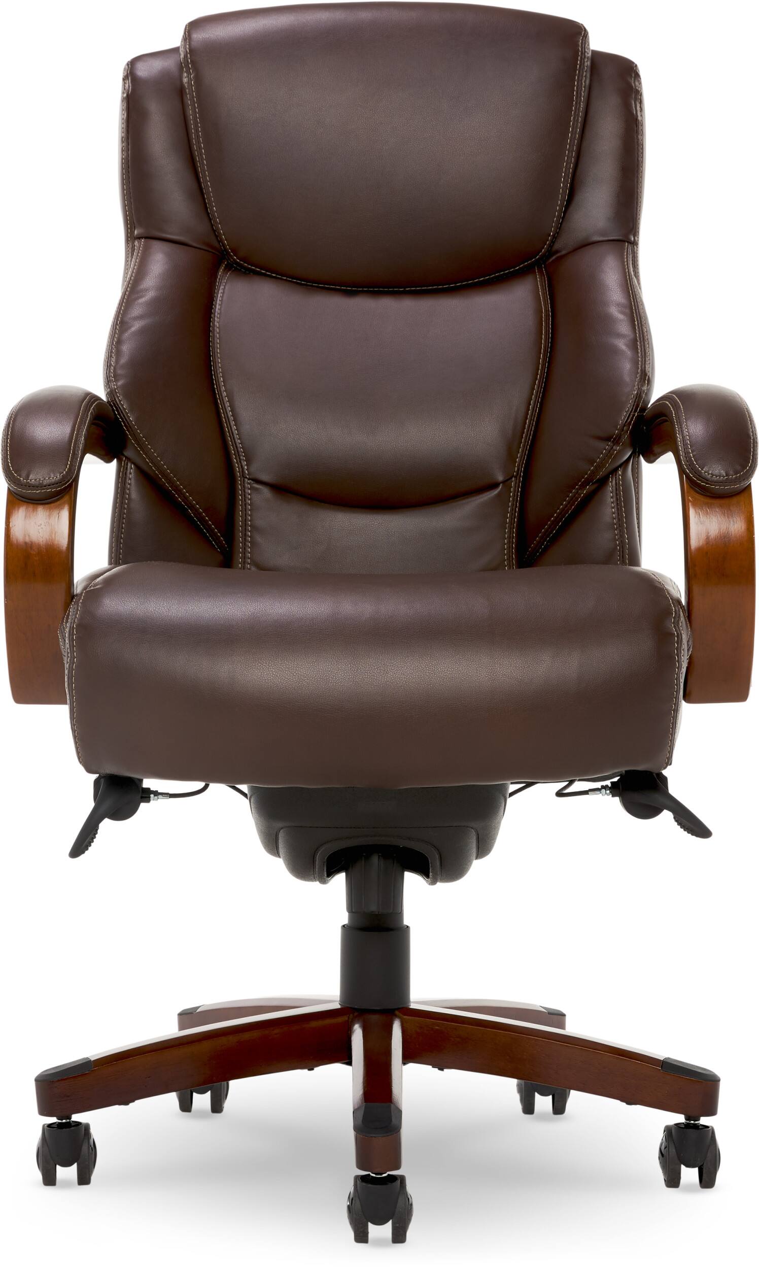 Alt View 17. La-Z-Boy - Delano Big & Tall Bonded Leather Executive Chair - Chestnut Brown.