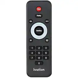 Replacement Remote Control for Ivation Large Timer Digital LED Clock Select Models Only - Black