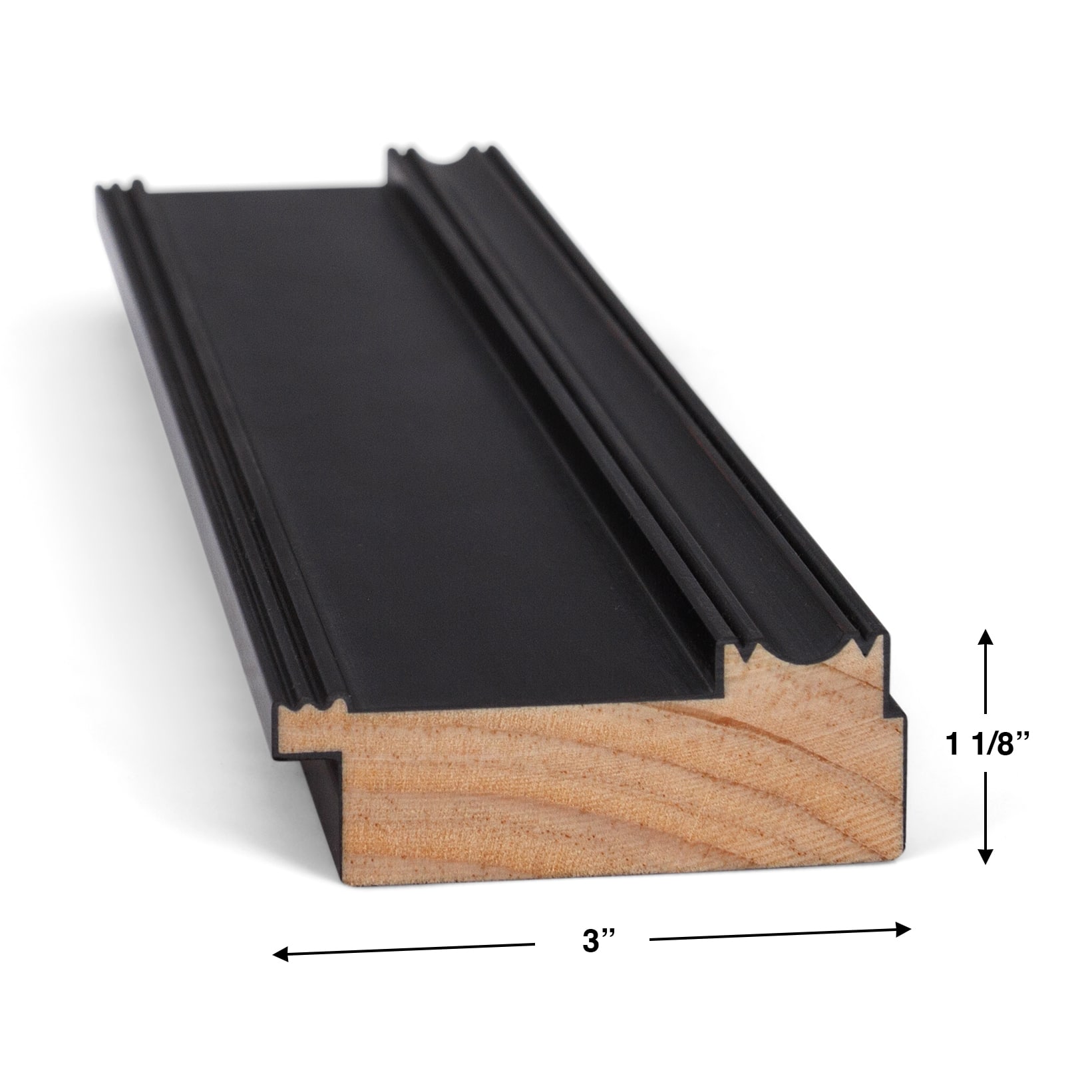 Alt View 16. Deco TV Frames - Premiere Bezel for Samsung the Frame TV - 50" - Black.