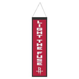 WinCraft - Houston Rockets 8" x 32" Slogan Wool Banner - Multicolor