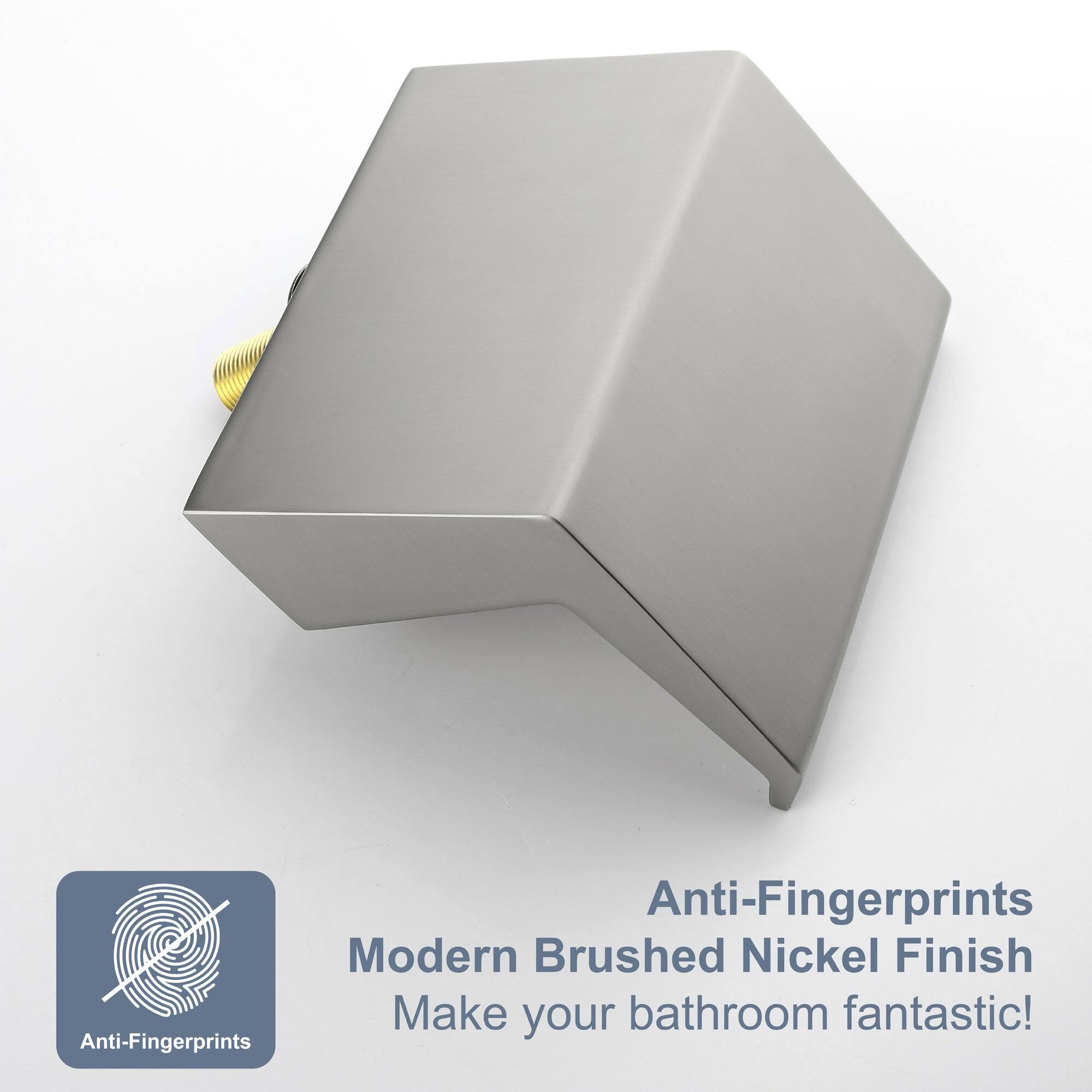 Anti-Fingerprints  
Modern Brushed Nickel Finish  
Make your bathroom fantastic!