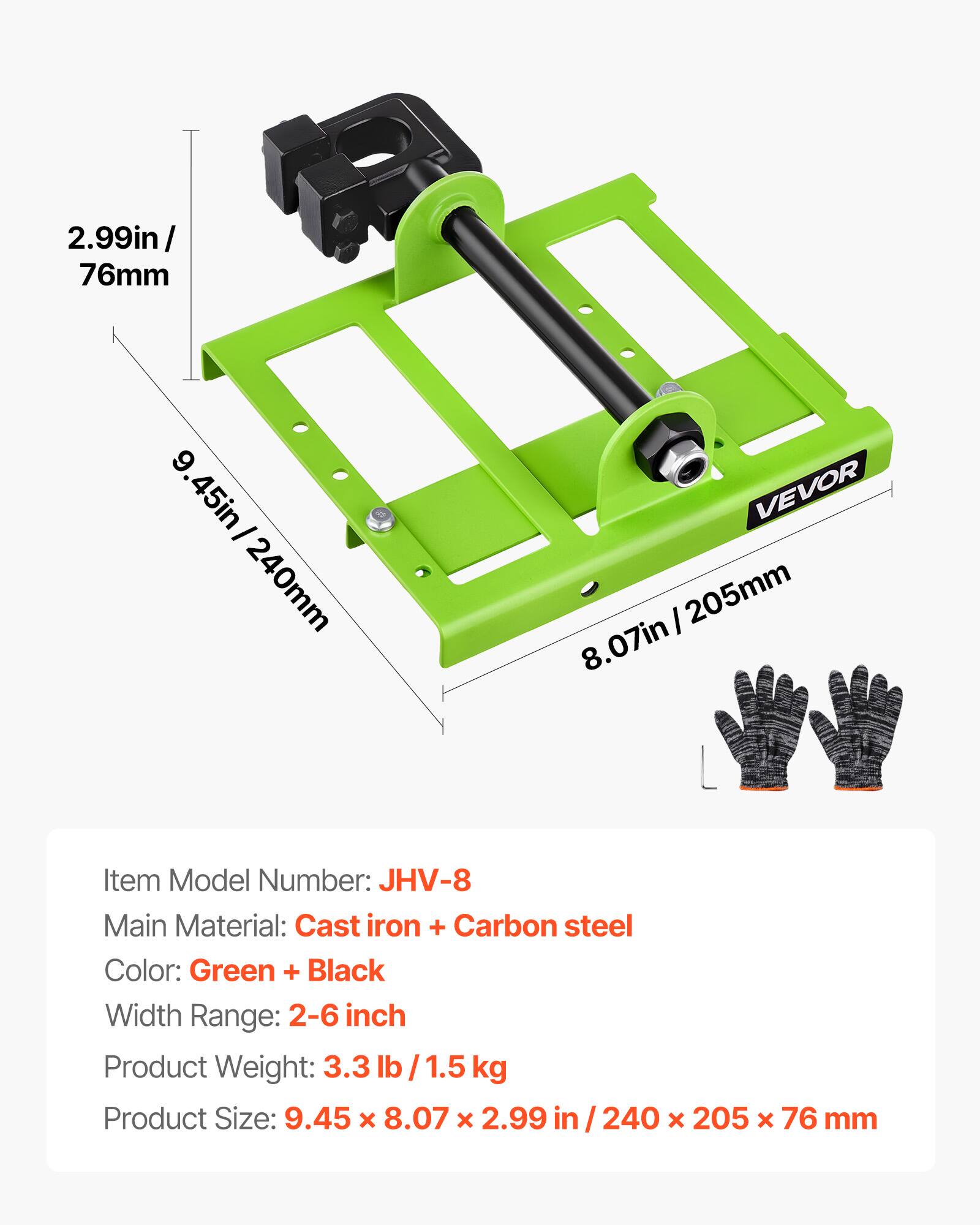シャンミル VEVOR Chainsaw Mill, Adjustable 2 6 in Width, Vertical Lumber
