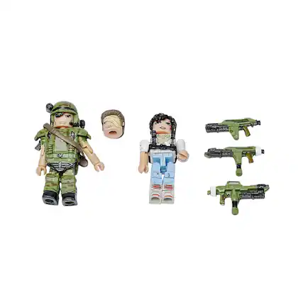 Front. Diamond Comic - Aliens Cpl. Hicks & Rescue Mission Ripley 2-Pack Series 1 Minimates - Black.