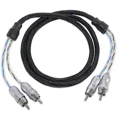 Front. NVX - XIX21 3.28 ft (1 Meter) Oxygen Free Copper 2-Channel Double Twisted Pair X-Series Car Audio RCA Audio Interconnect Cable.