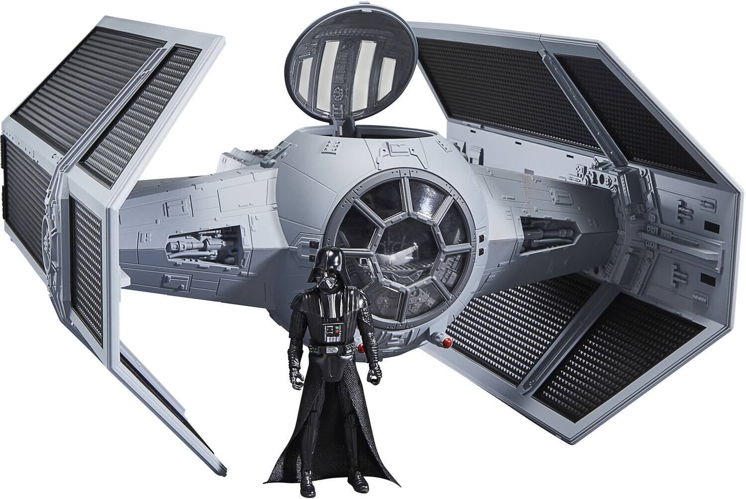 Alt View 1. Hasbro - Star Wars The Vintage Collection Darth Vader's TIE Advanced Vehicle with Carded Action Figure.