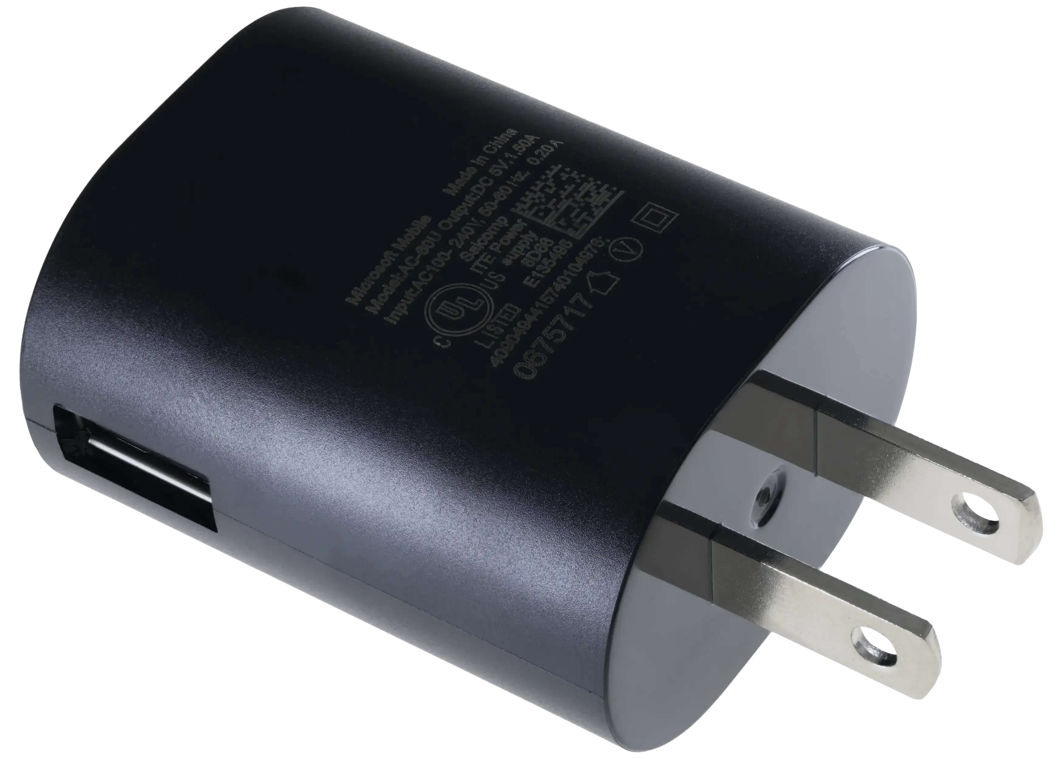 China 1.50A 0.20A In 5V Made in China Output: DC 50-60W Mobile 240V, Salcomp Power Adapter 8D68 Microsoft Input: AC100-240V, ITE US E135498 LISTED | C