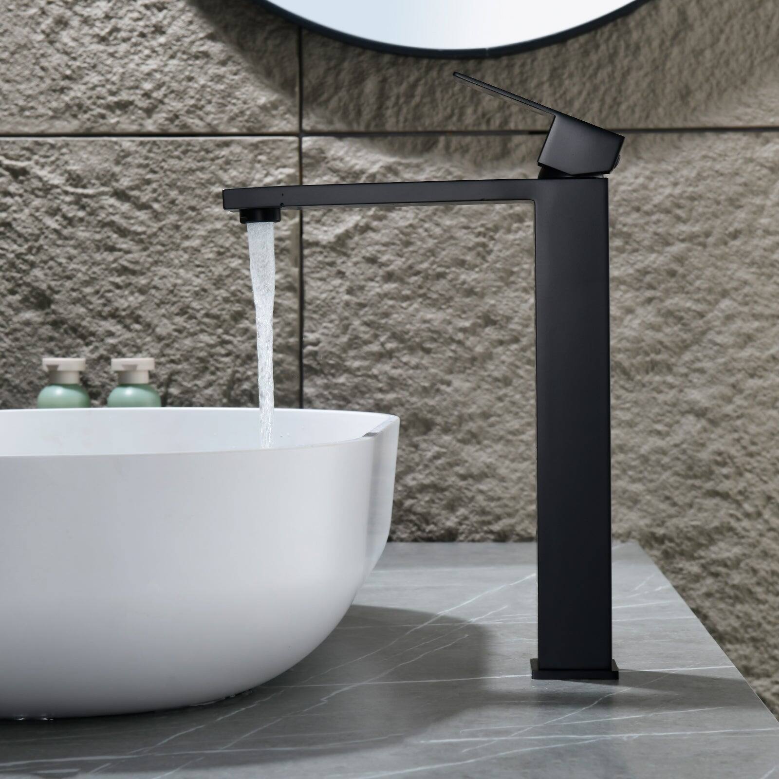 Alt View 4. Boyel Living - Black Faucet SUS304 Aerator Spout cUPC Cartridge 60cm Supply Line Pop Up Drain - Matte Black.