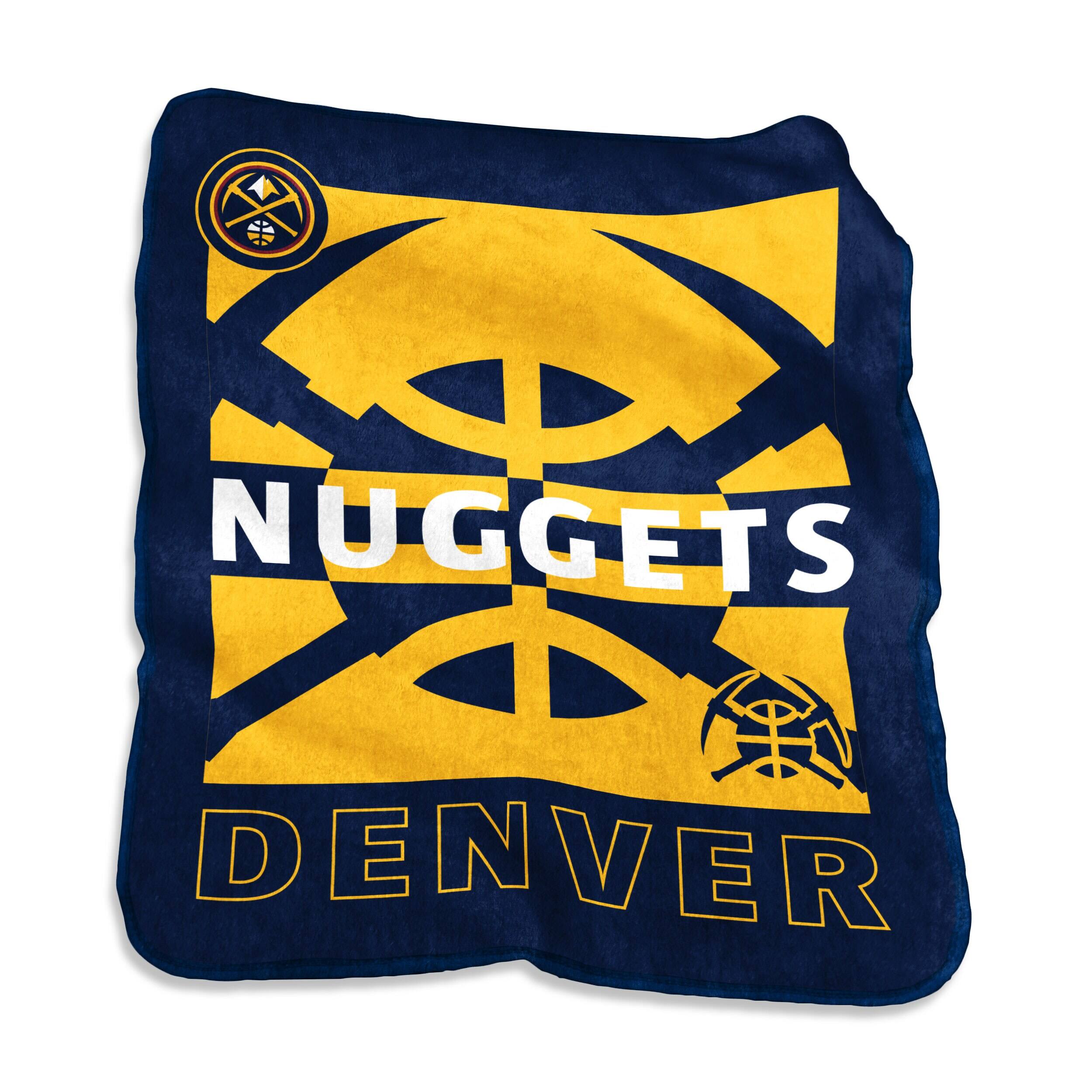 Logo Brands - Denver Nuggets 50" x 60" Raschel Blanket - Multicolor