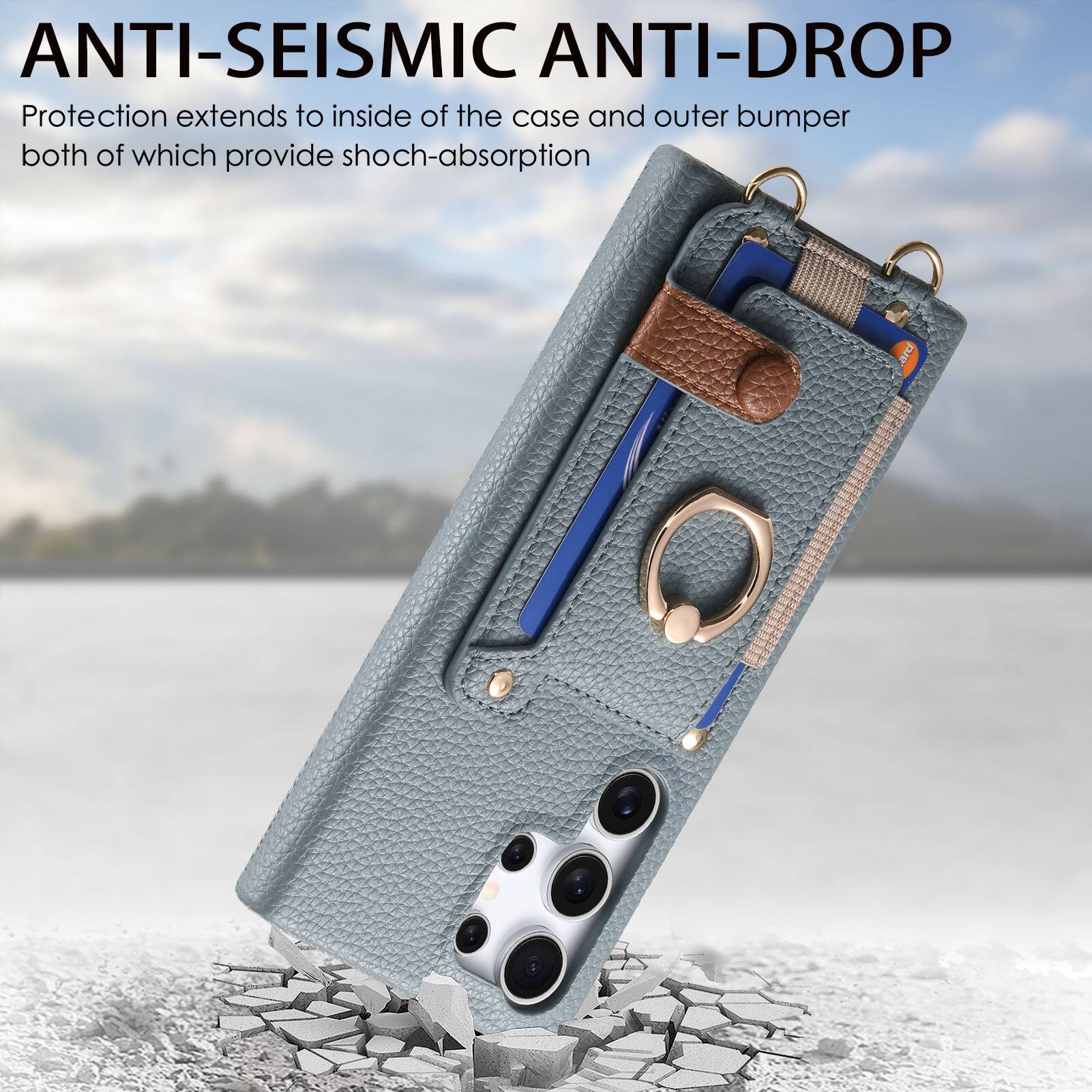 ANTI-SEISMIC ANTI-DROP  
Protection extends to inside of the case and outer bumper both of which provide shock-absorption