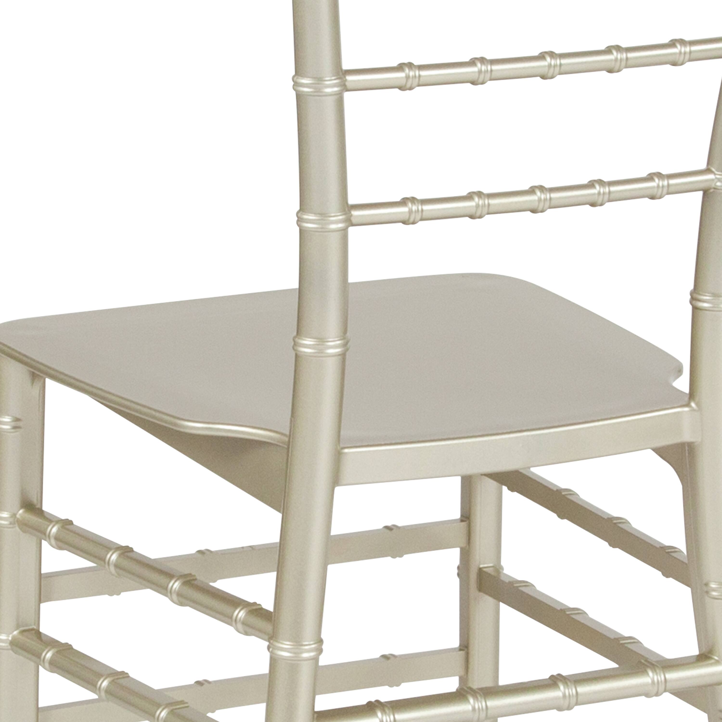 Alt View 8. Emma + Oliver - Resin Stacking Dining Chiavari Chair - Champagne.