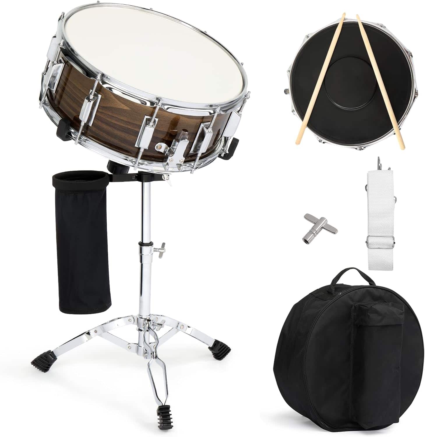 Winado - 14 x 5.5 inches Snare Drum Set, Marching Snare Drum Kit for Students Beginners, Comes with Stand Sticks price history on PriceWatchPro