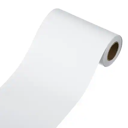 Front. Unique Bargains - Wallpaper Border Peel and Stick 3.9x196 Inch Self Adhesive Mirror Frame Trim Tape for Kitchens Bedrooms Bathrooms - Bright White.