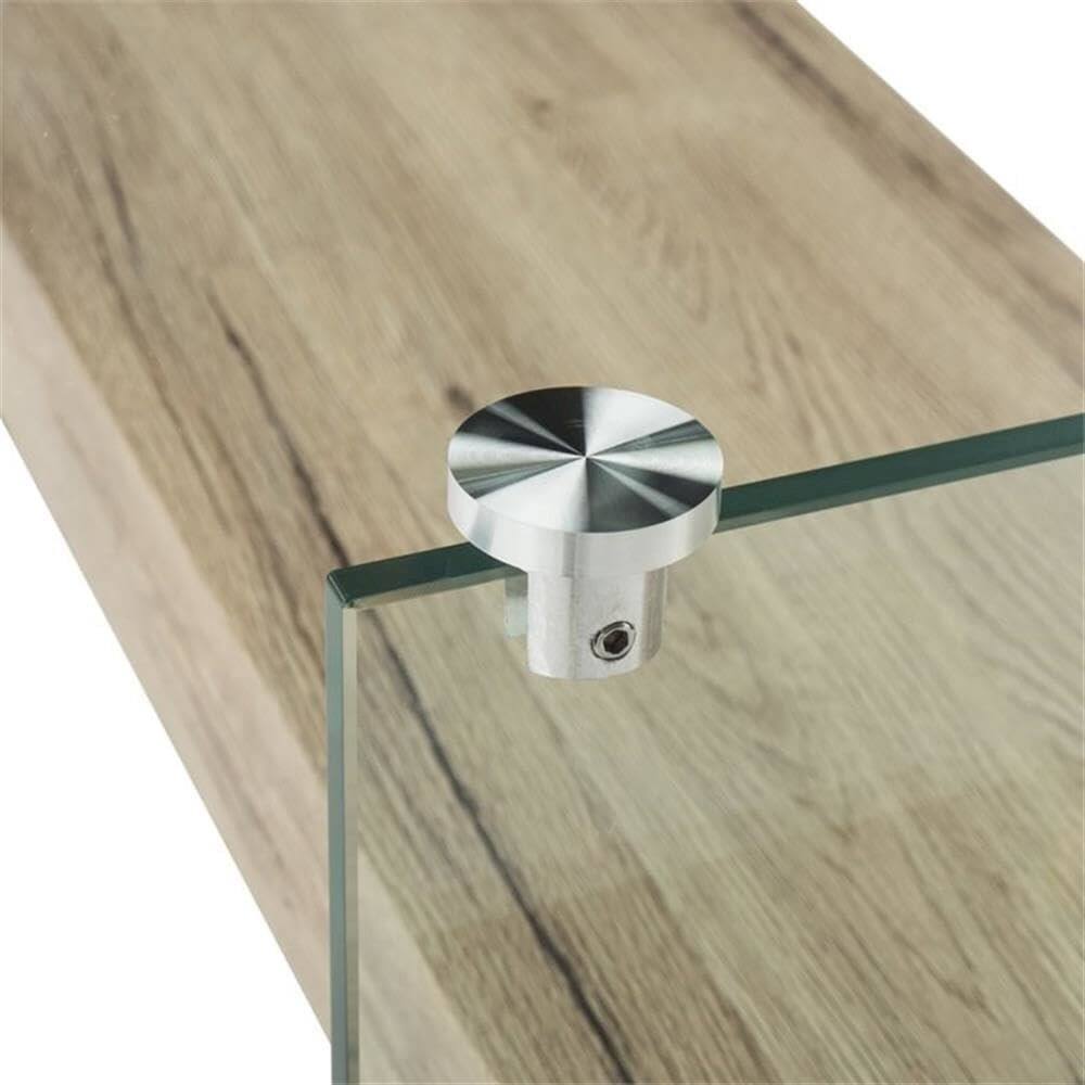 Back. Safavieh - Safavieh Home Kayley Natural and Glass Coffee Table - Clear.