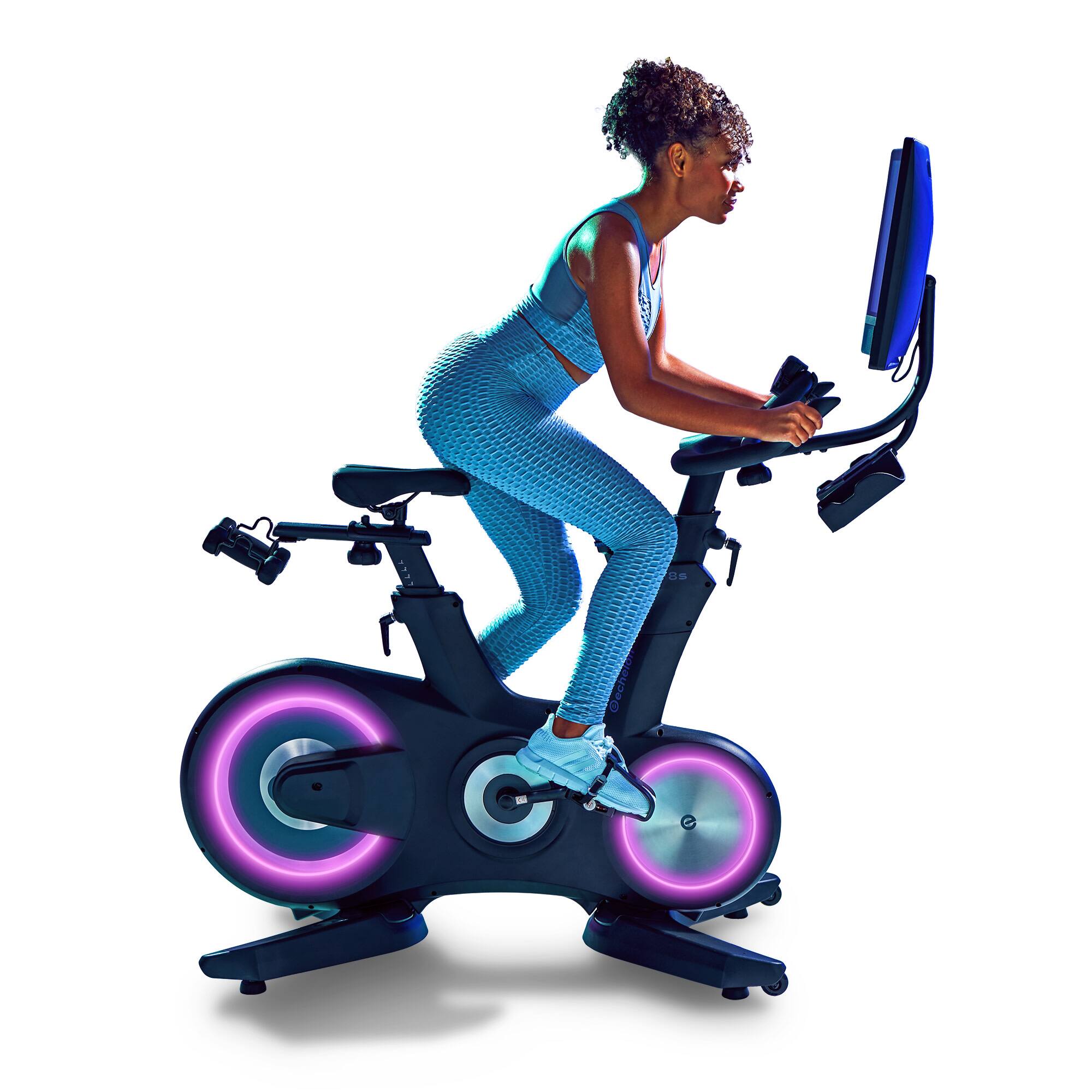 Angle. Echelon - Connect EX-8s Smart Exercise Bike With 24" Class Curved HD Touchscreen and Magnetic Resistance - Black.