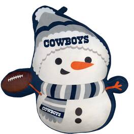 Pegasus - Dallas Cowboys Holiday Snowman Plushlete Pillow - White