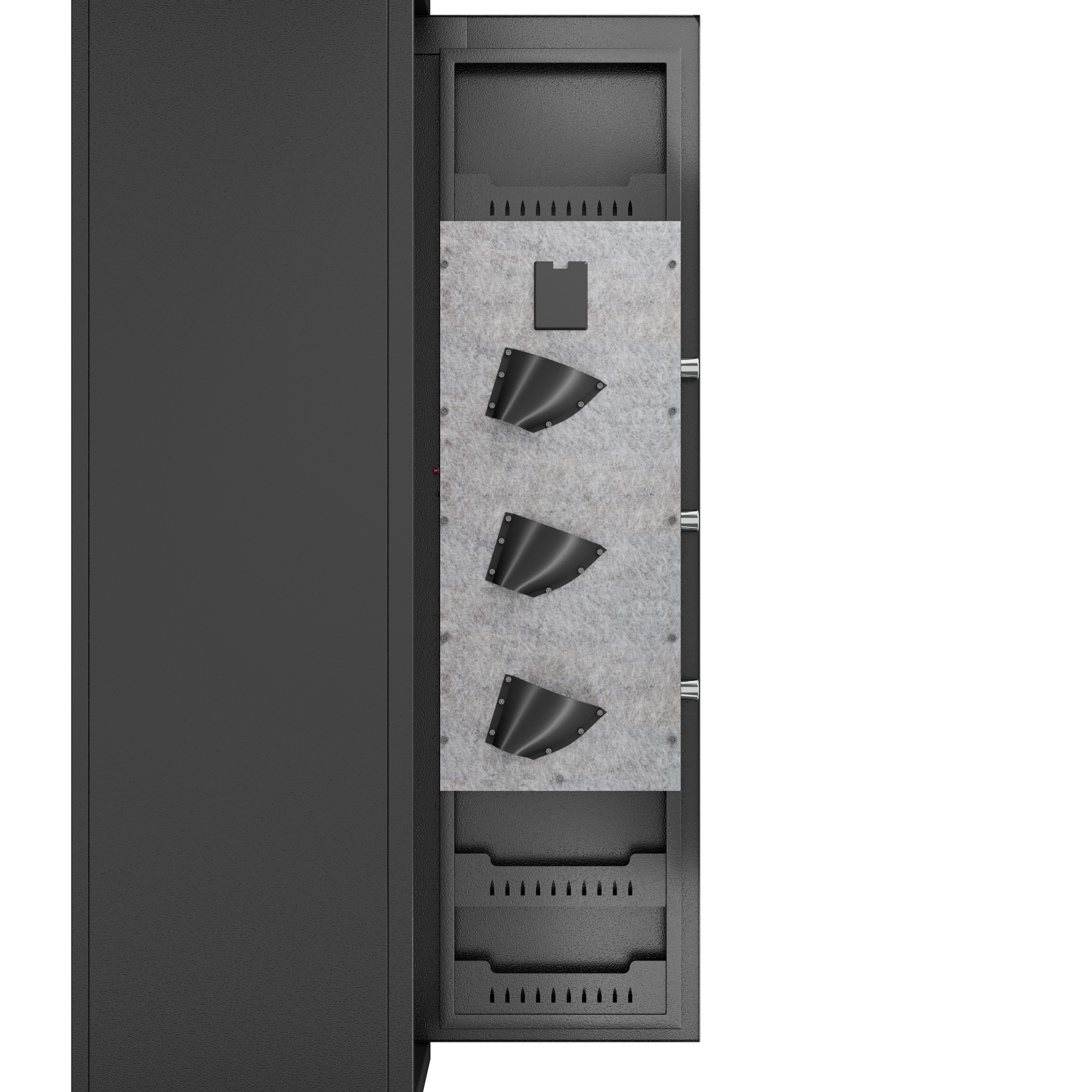 Alt View 7. Ecooso - Gun Digital Safe Box, Quick Access Fingerprint Security Safe with Partition for Rifles and Pistols - Black.