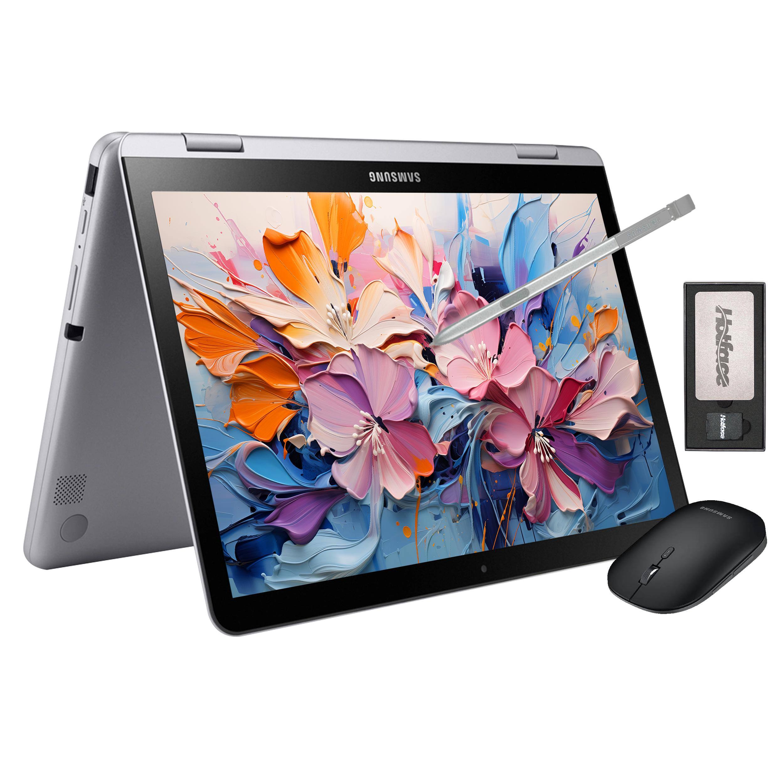 Samsung - 12.2" FHD 2-in-1 Touchscreen Chromebook Plus Laptop,Intel Dual-Core,4GB RAM,64GB eMMc,160GB Dock Station - Silver