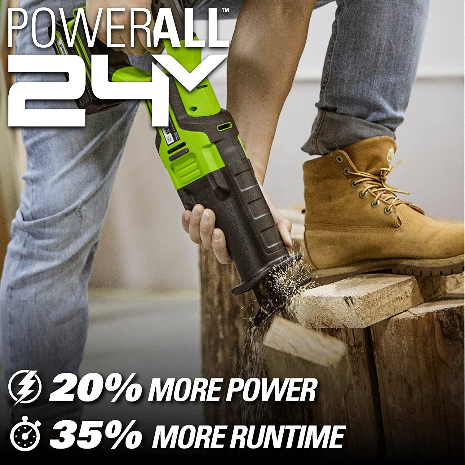 POWERALL 24V

20% MORE POWER

35% MORE RUNTIME
