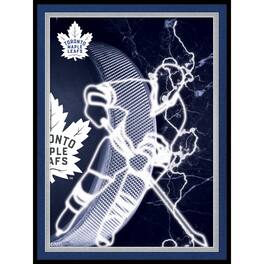 Fan Creations - Toronto Maple Leafs 12'' x 16'' Framed Neon Player Print - Black