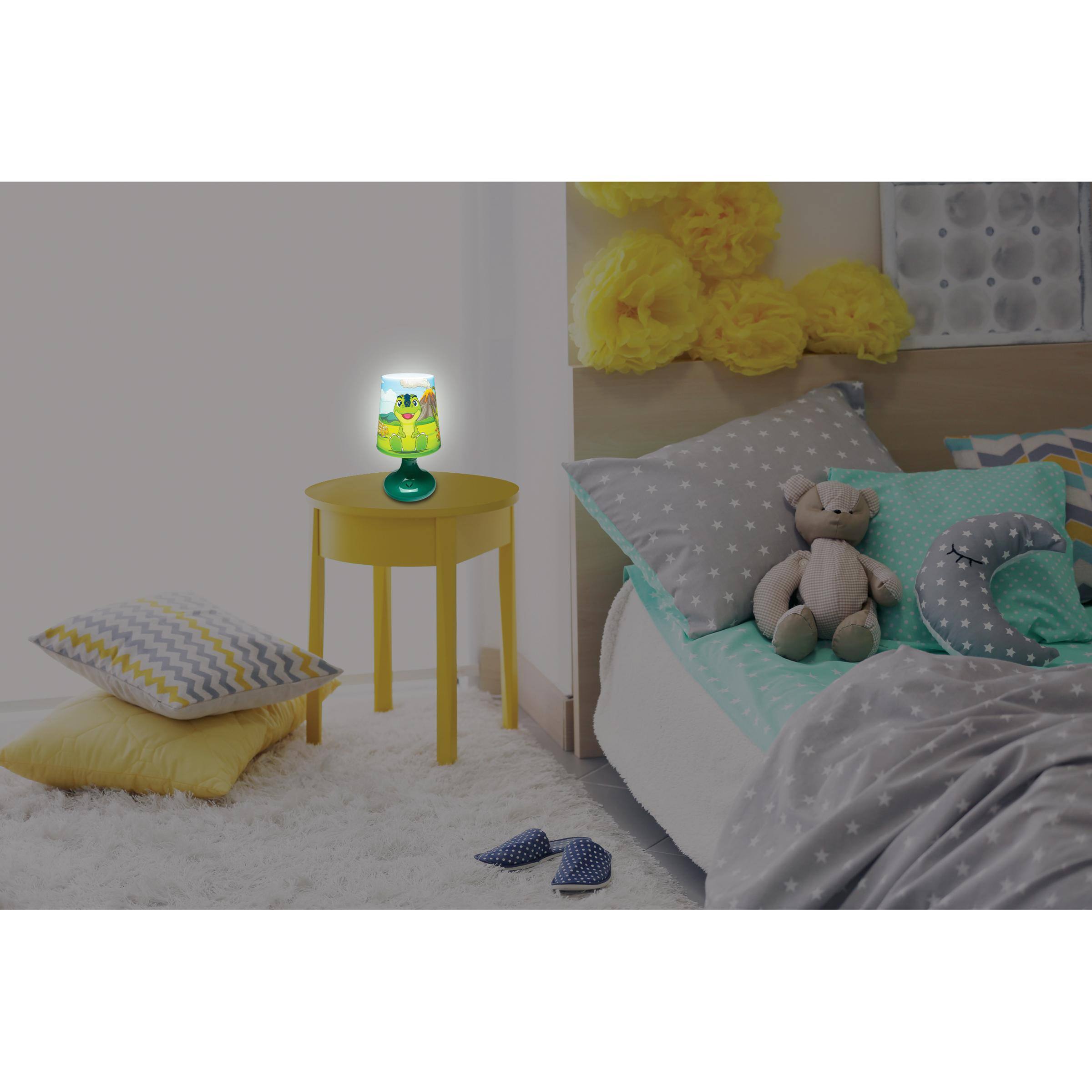 Alt View 6. Lexibook - Dinosaur Wireless Mini Bedside Lamp and Nightlight.