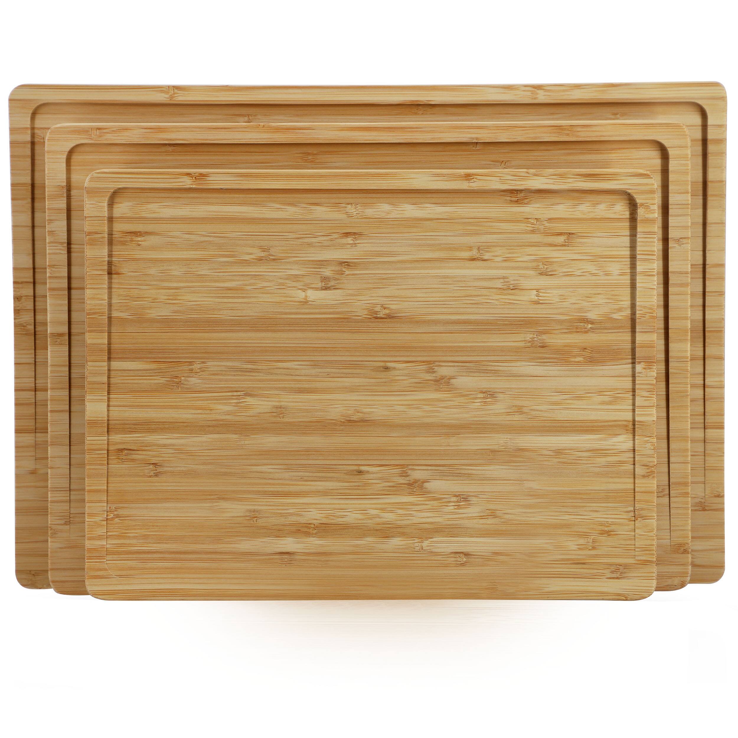 Alt View 2. MegaChef - MegaChef 3 Piece Natural Bamboo Cutting Board Set.