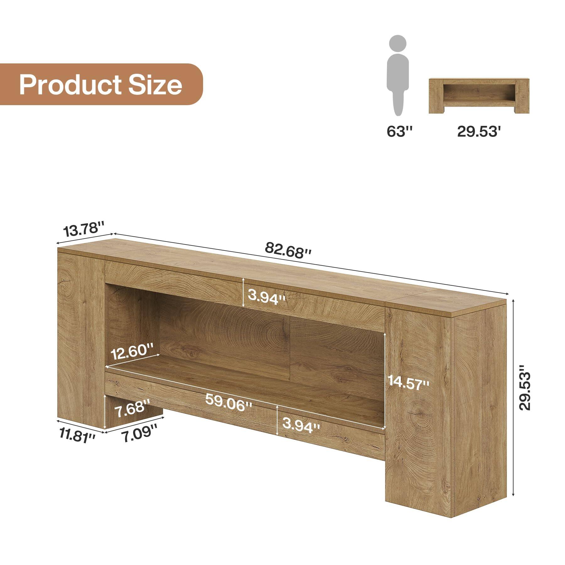 Product Size
63"
29.53"
13.78" 12.60" 7.68" 11.81" 7.09"
82.68" 3.94" 59.06" 3.94"
14.57"
29.53"