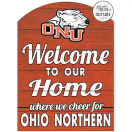 Jardine - Ohio Northern Polar Bears 16'' x 22'' Marquee Sign - Orange