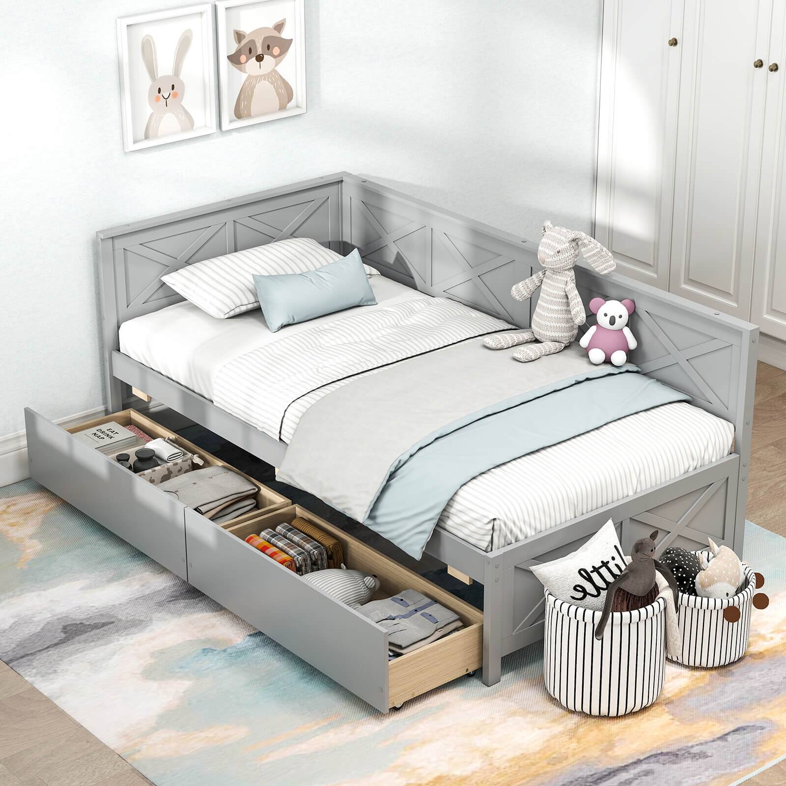 A neat little bedroom.