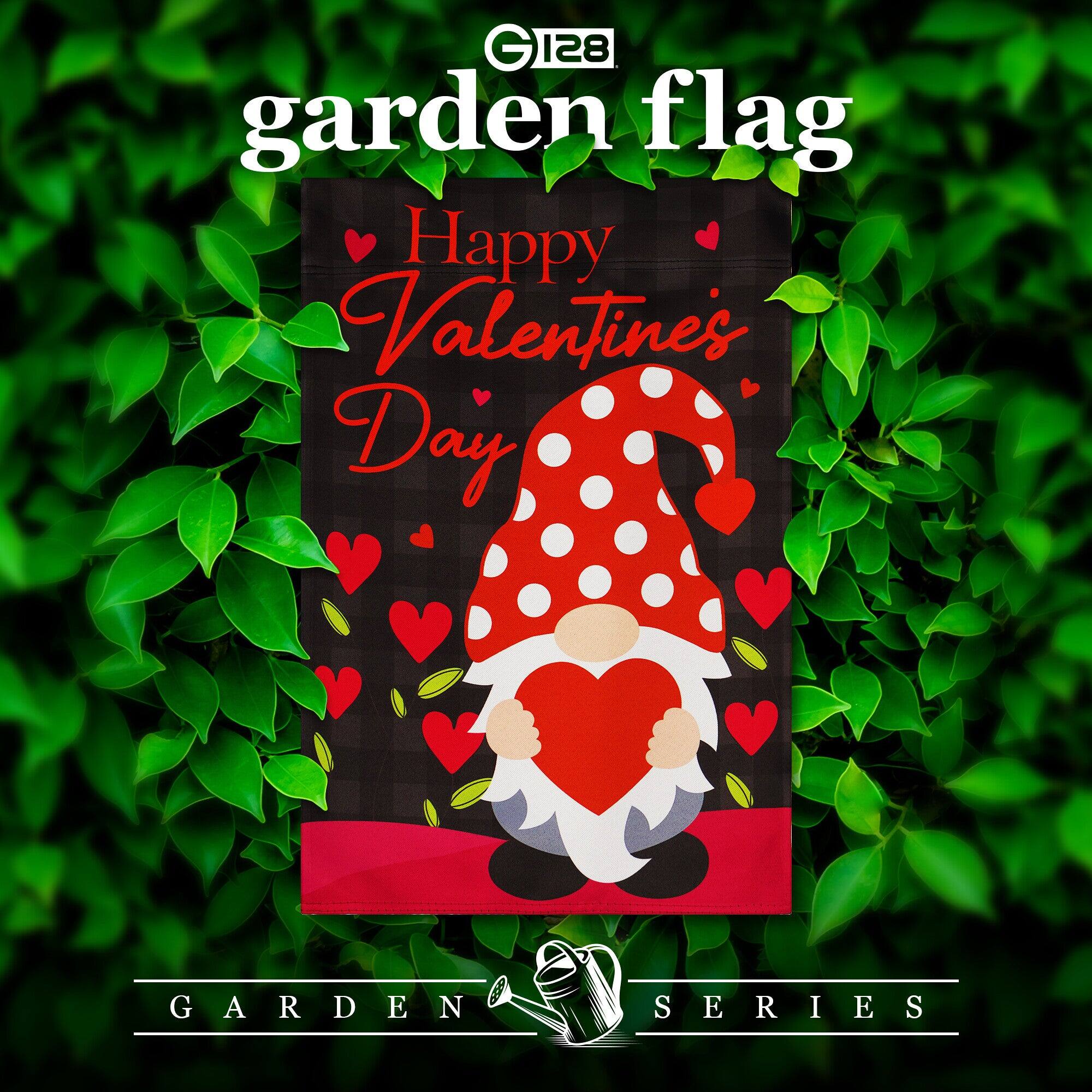 G 128 garden flag Happy Valentines Day GARDEN SERIES