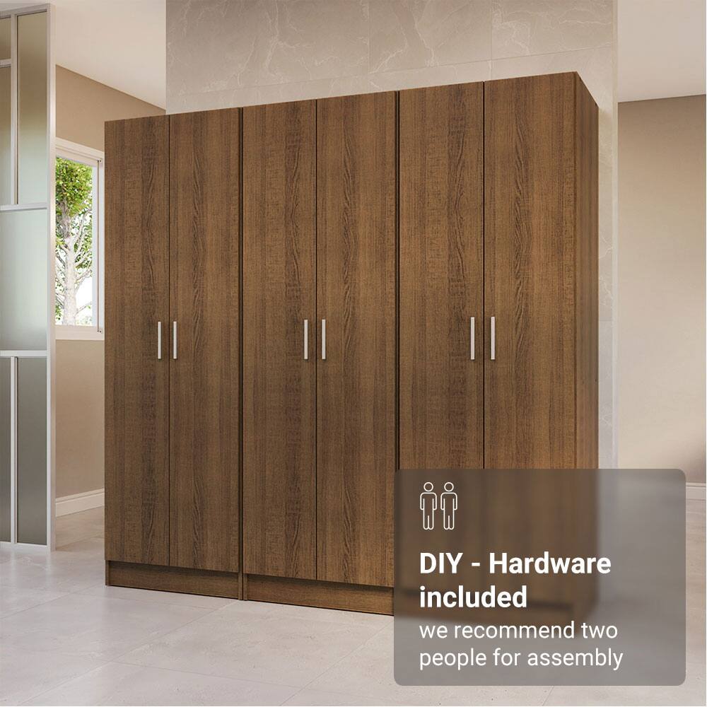 DIY - Hardware included  
we recommend two people for assembly